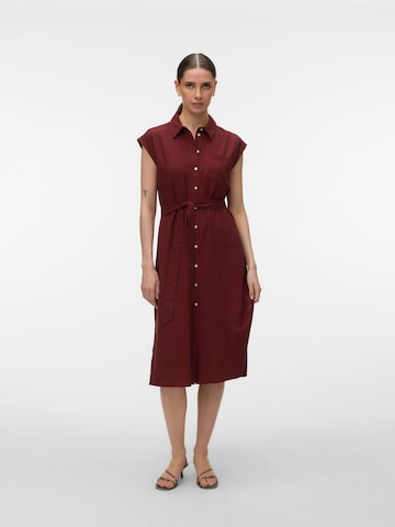 Robe-chemise 'VMMymilo' VERO MODA en rouge