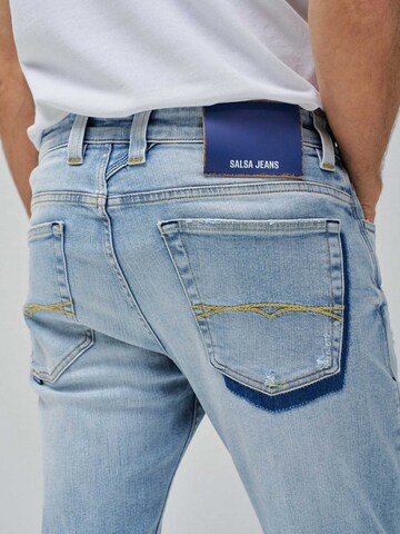 Coupe slim Jean 'Slim' Salsa Jeans en bleu