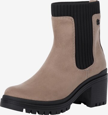 s.Oliver Chelsea Boots i beige: forside