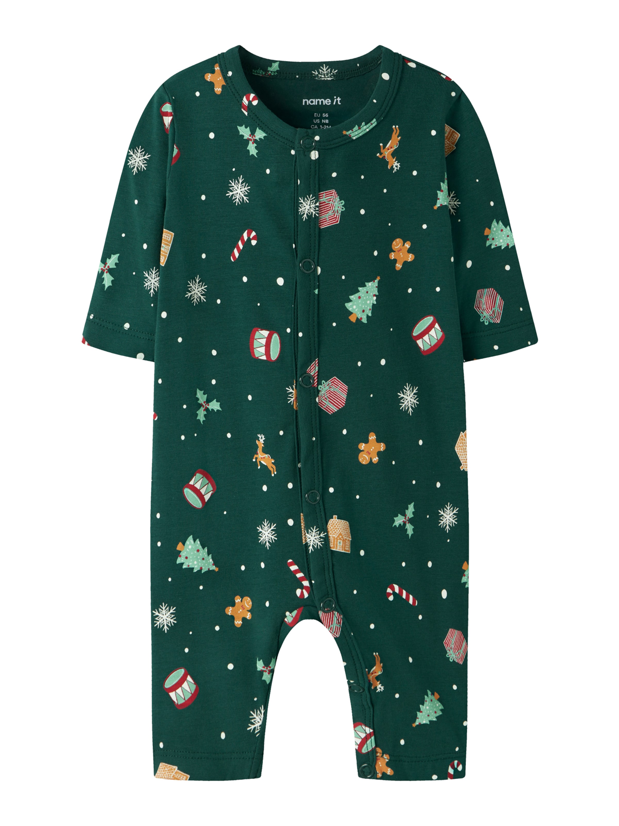 Pyjama 'NBNVISMAS' NAME IT en vert : devant