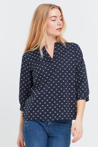 Fransa Blouse 'VADOB' in Blue: front