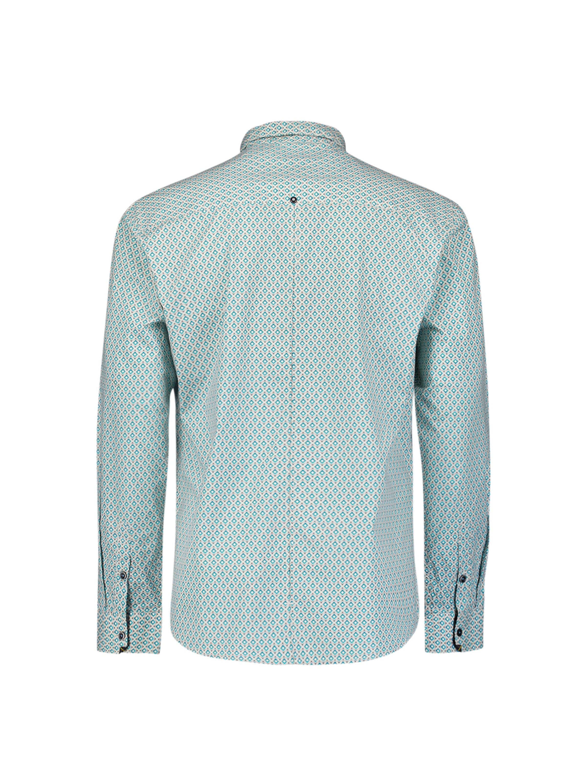 No Excess Slim Fit Hemd in Grün