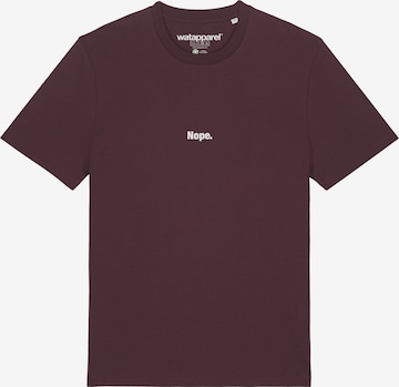Watapparel Shirt ' Nope ' in Red: front