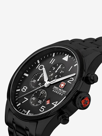 SWISS MILITARY HANOWA Analog Watch 'THUNDERBOLT CHRONO' in Black