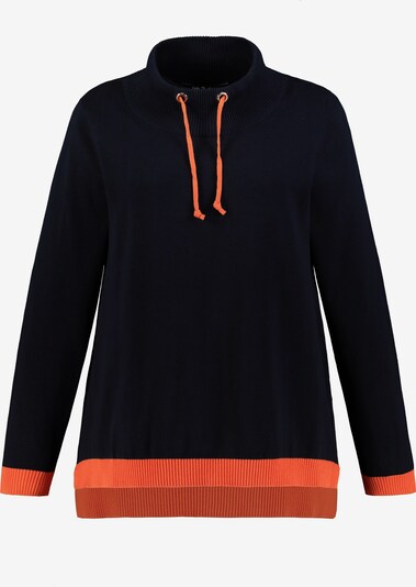 Ulla Popken Pullover in marine / koralle, Produktansicht