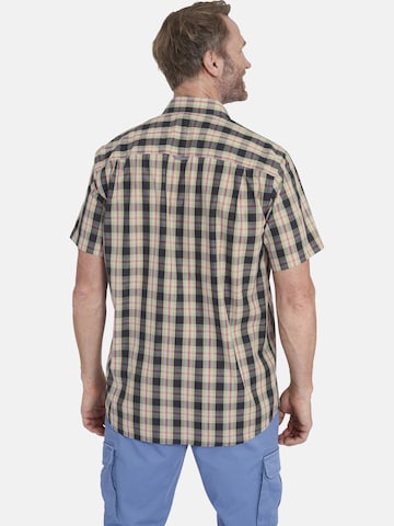 Jan Vanderstorm Comfort fit Button Up Shirt 'Joos' in Beige