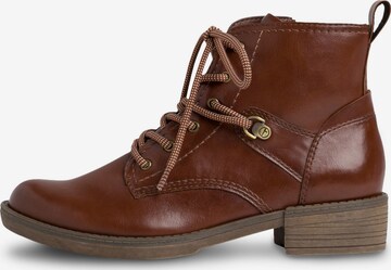 TAMARIS Lace-up bootie in Brown