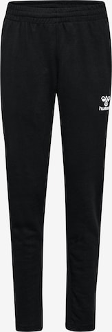 Regular Pantalon de sport 'AUTHENTIC' Hummel en noir : devant