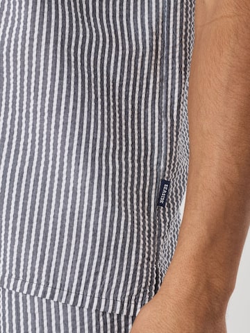 Seaside Regular fit Button Up Shirt 'Seersucker' in Blue