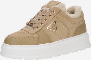 GUESS Sneakers TERRIA in Camel ABOUT YOU