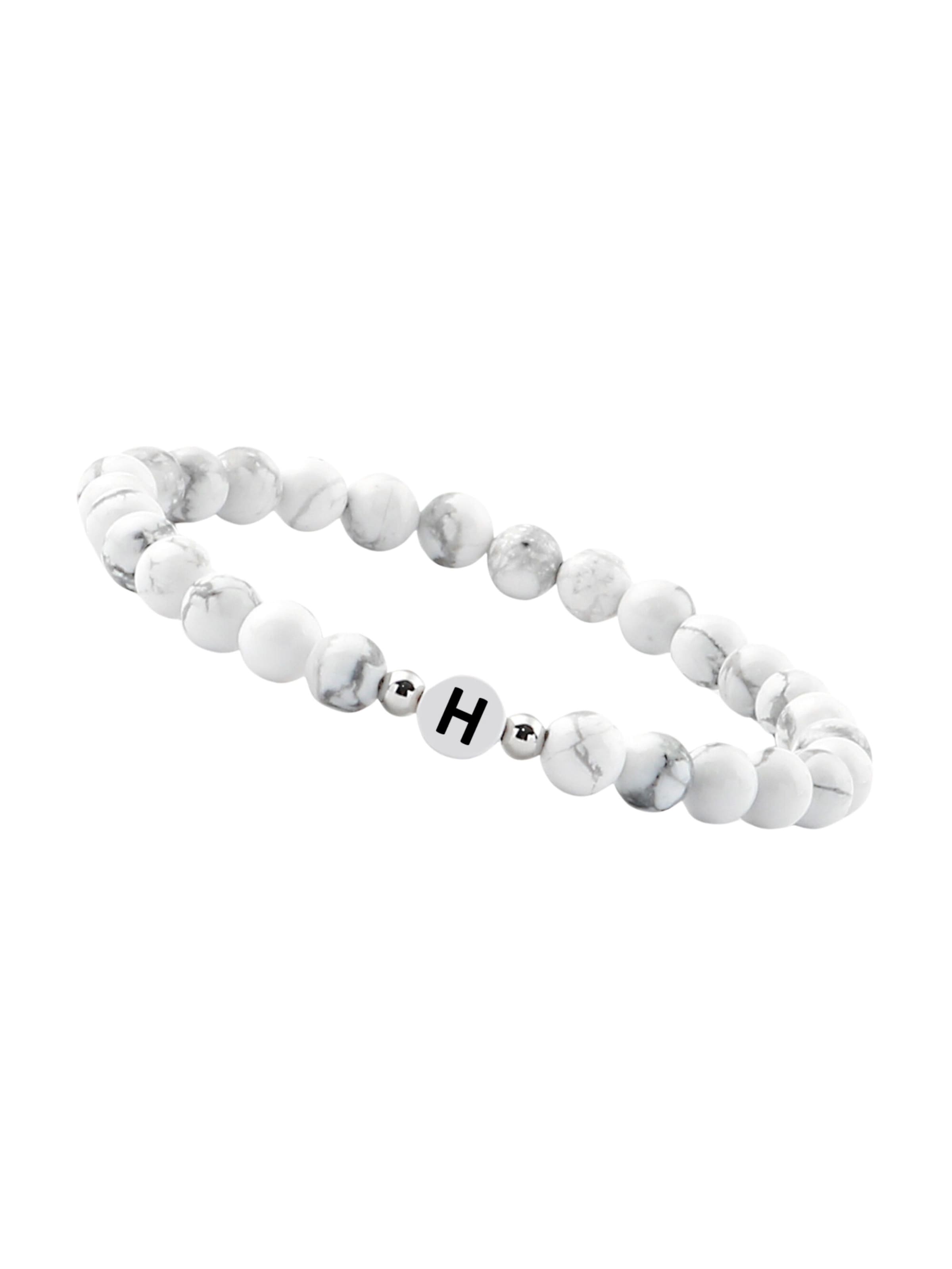 Bracelet GOOD.designs en blanc : devant
