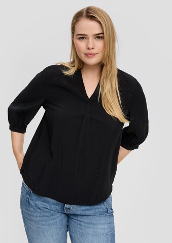 s.Oliver Red Label Plus Blouse in Black: front