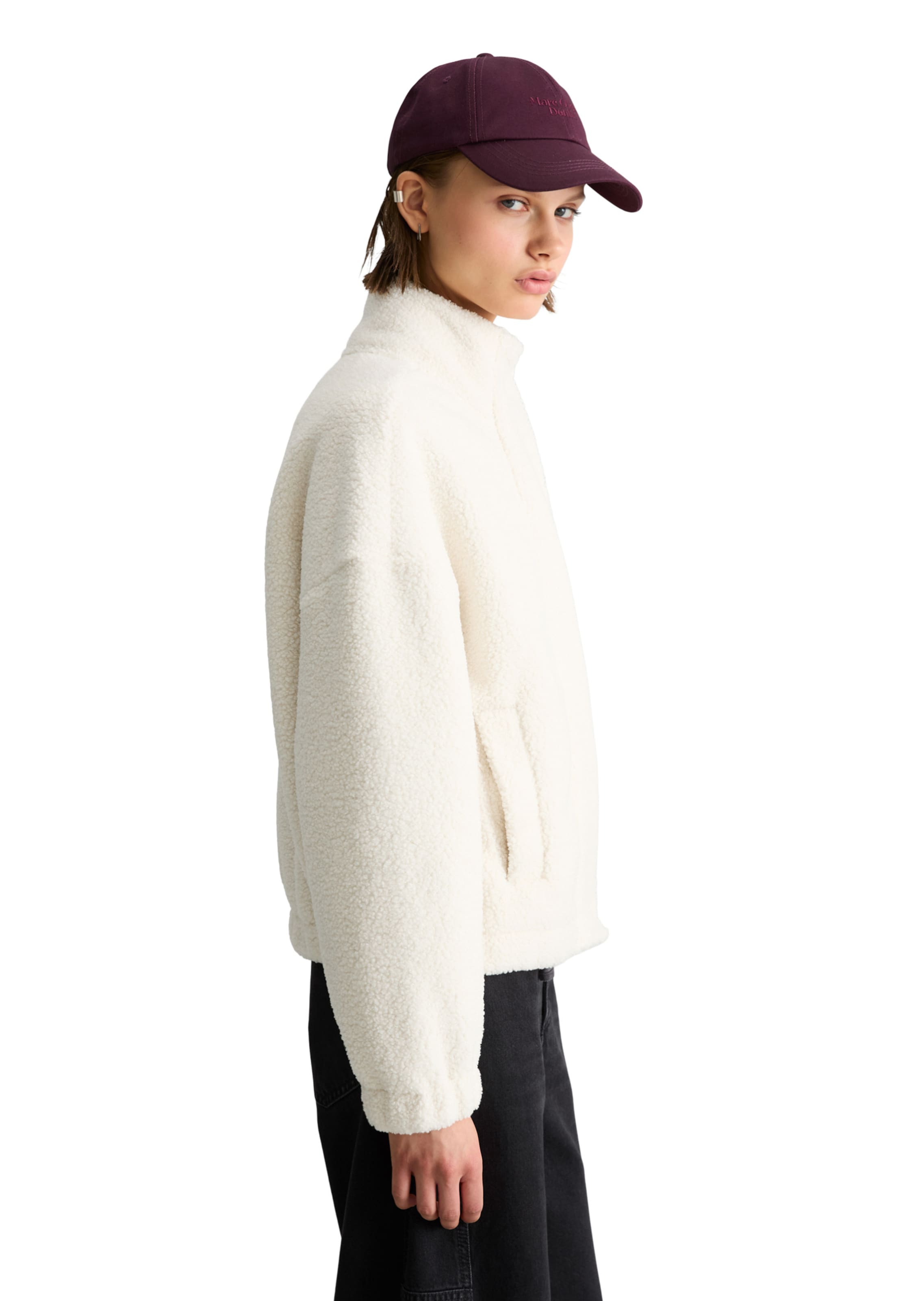 Marc O'Polo DENIM Fleece jas in Wit