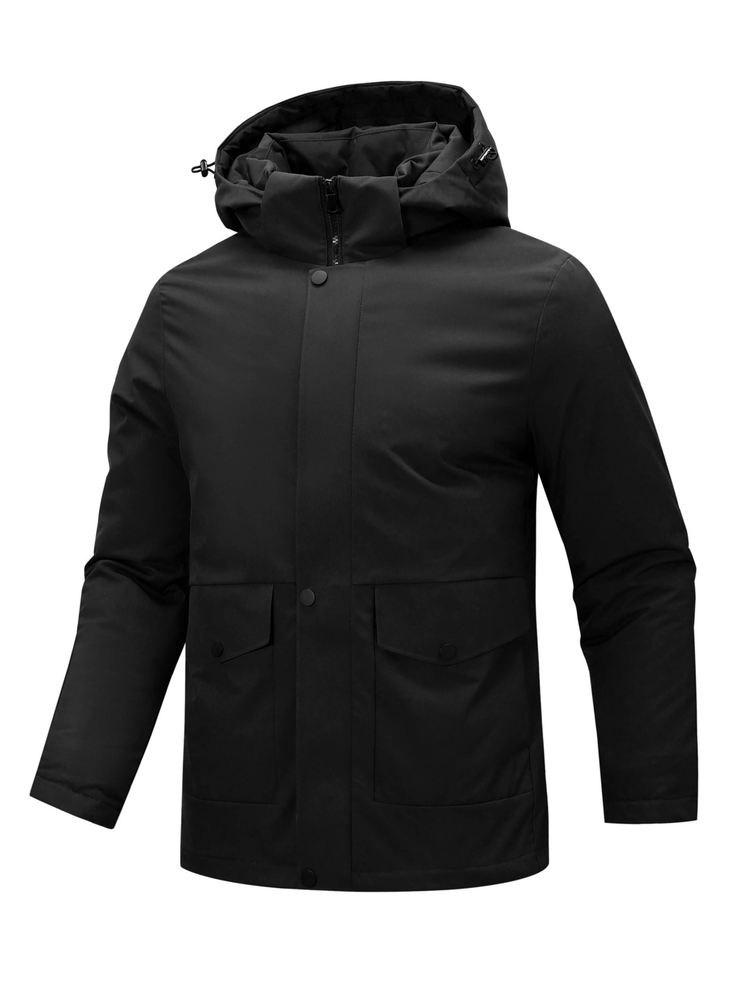 YOUTHUP Winter Jacket 'Kuschel' in Black