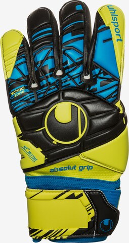 UHLSPORT Athletic Gloves 'Speed Up Now' in Yellow