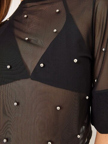 Bianco Lucci Bluse in Schwarz