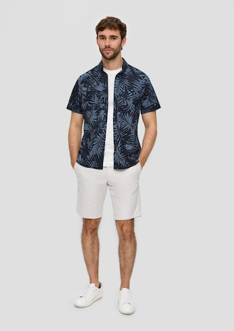 s.Oliver Regular fit Button Up Shirt in Blue