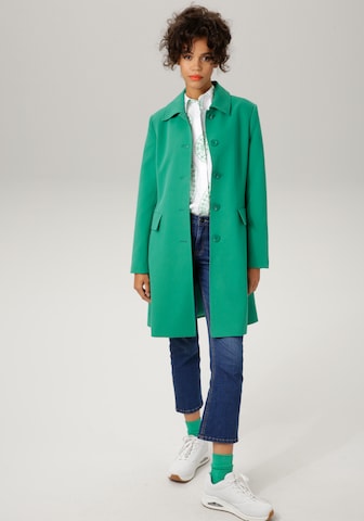 Aniston CASUAL Between-Seasons Coat in Green: front