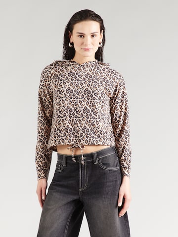 Hailys T-shirt 'Ba44ria' i brun: framsida