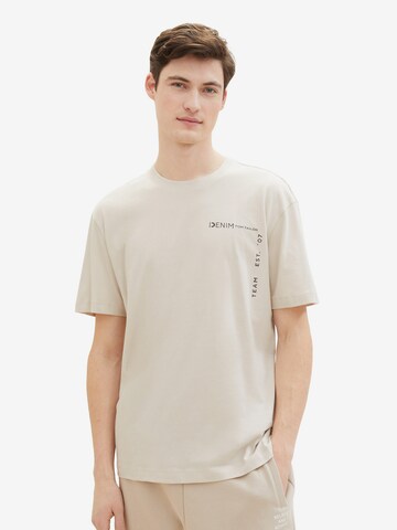 T-Shirt TOM TAILOR DENIM en beige