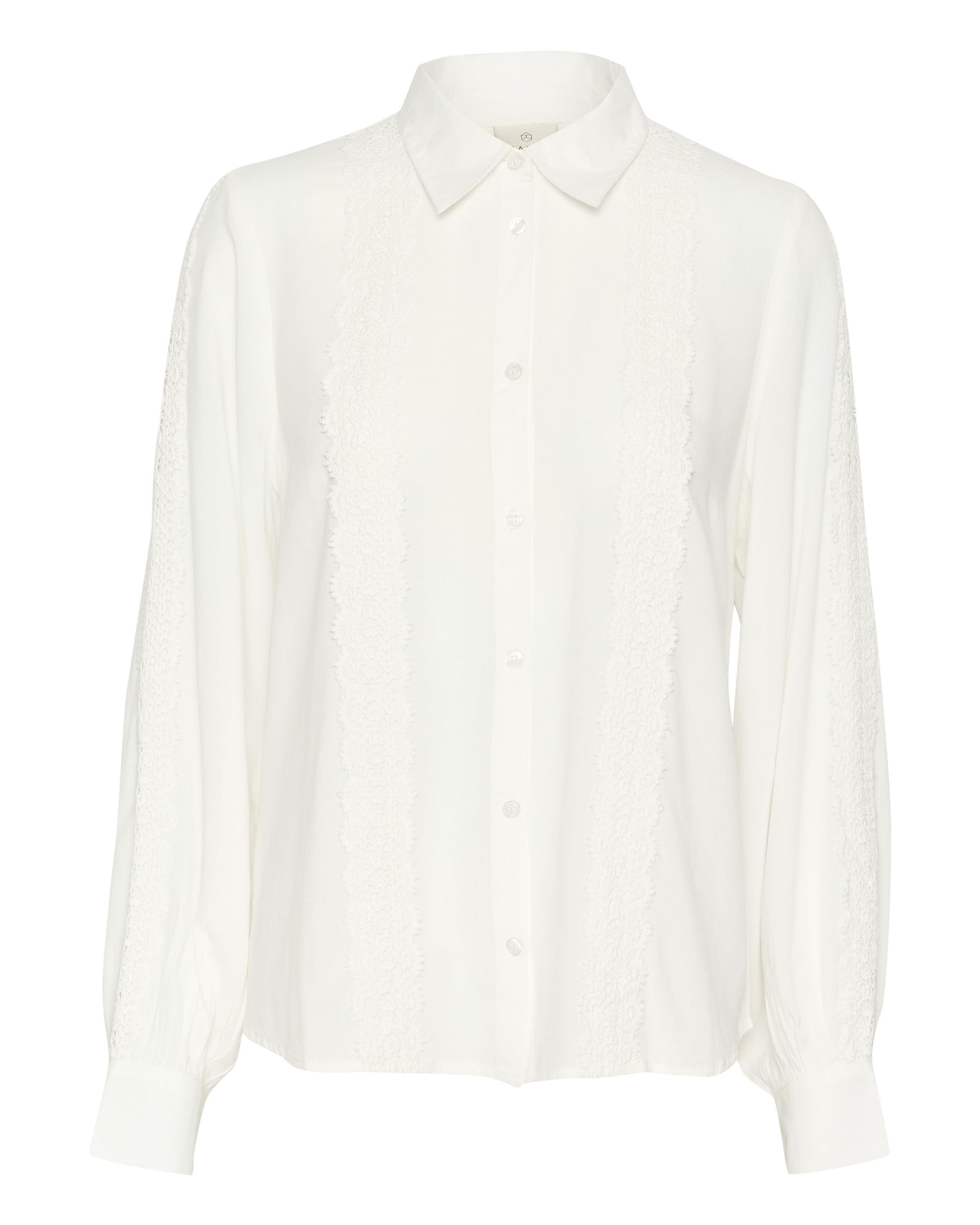 Camicia da donna 'KAsabrina' di Kaffe in bianco: frontale