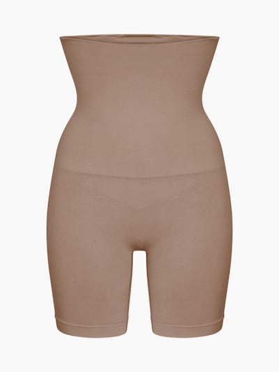 cfab (formerly creamy fabrics) Shapinghose 'High Waisted Shaping Shorts' in XS in karamell, Produktansicht