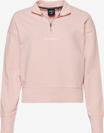 Superdry Athletic Sweatshirt 'Code Core' in Pink: front