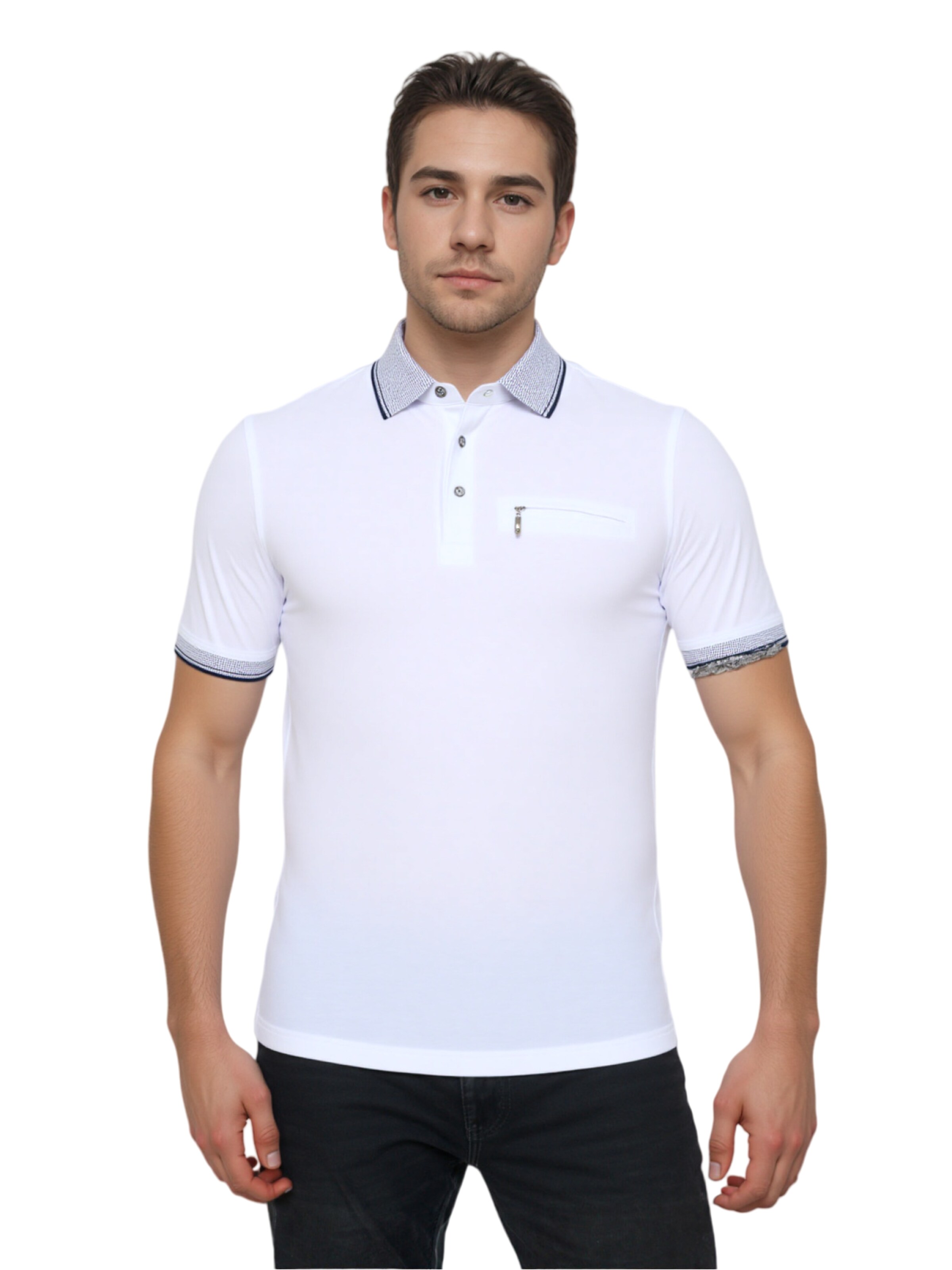 HAJO Poloshirt 'Stay Fresh' in Weiß: Vorderseite