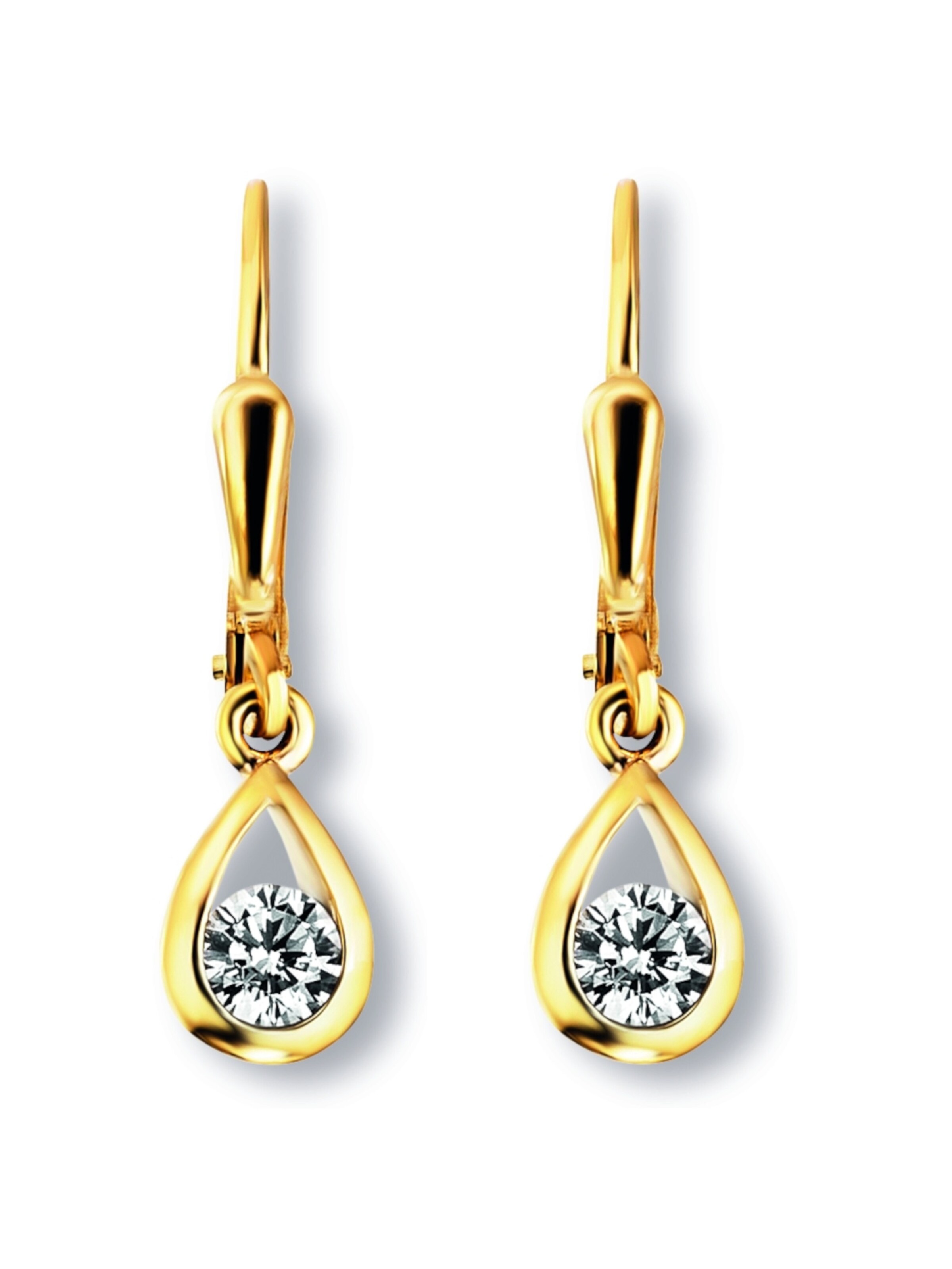 ONE ELEMENT Ohrringe in Gold: Vorderseite