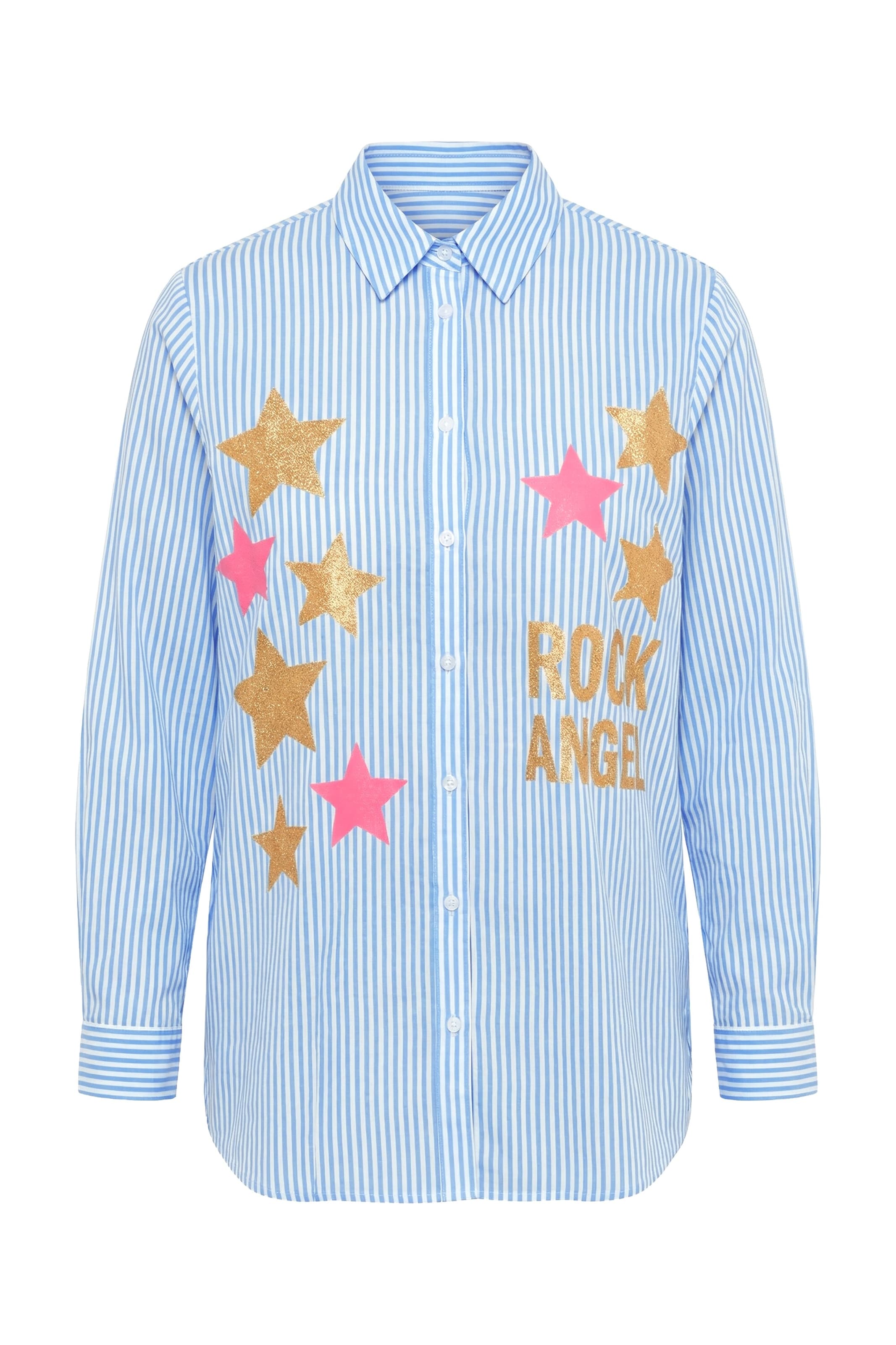 Angel of Style Blouse in Blauw: voorkant