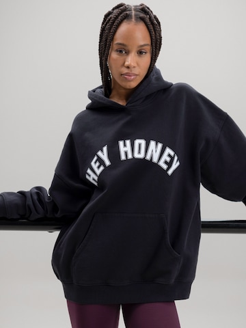 Sweat-shirt 'Logo Hood' Hey Honey en noir