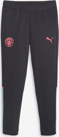 PUMA Regular Workout Pants 'Manchester City' in Black: front