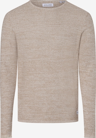 JACK & JONES Trui 'THEODOR' in Beige: voorkant