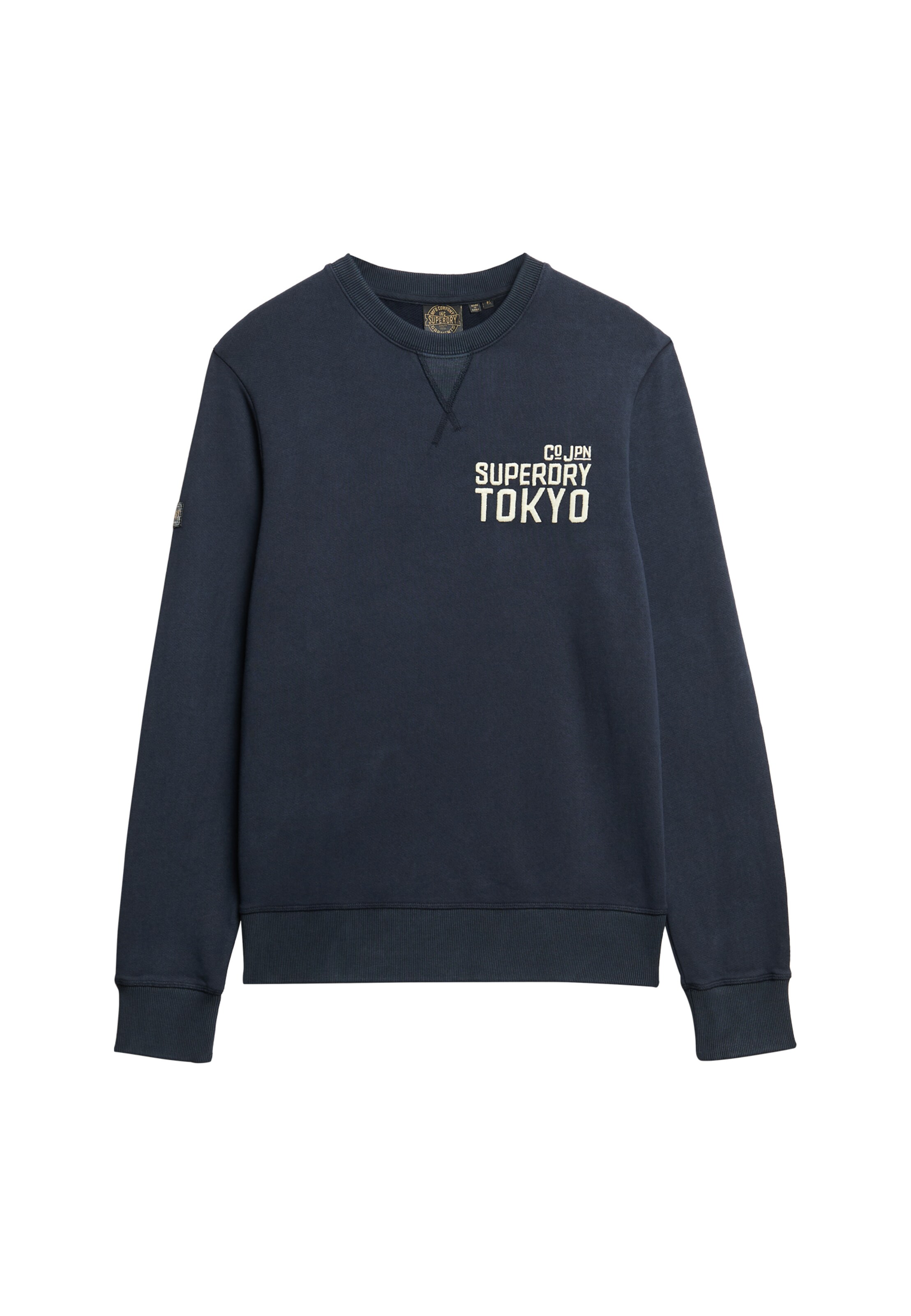 Sweat-shirt Superdry en bleu : devant