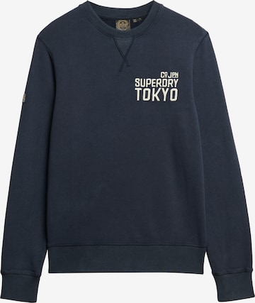 Sweat-shirt Superdry en bleu : devant