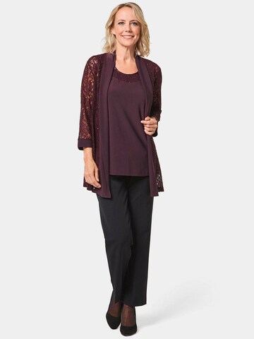 Goldner Knit Cardigan in Purple