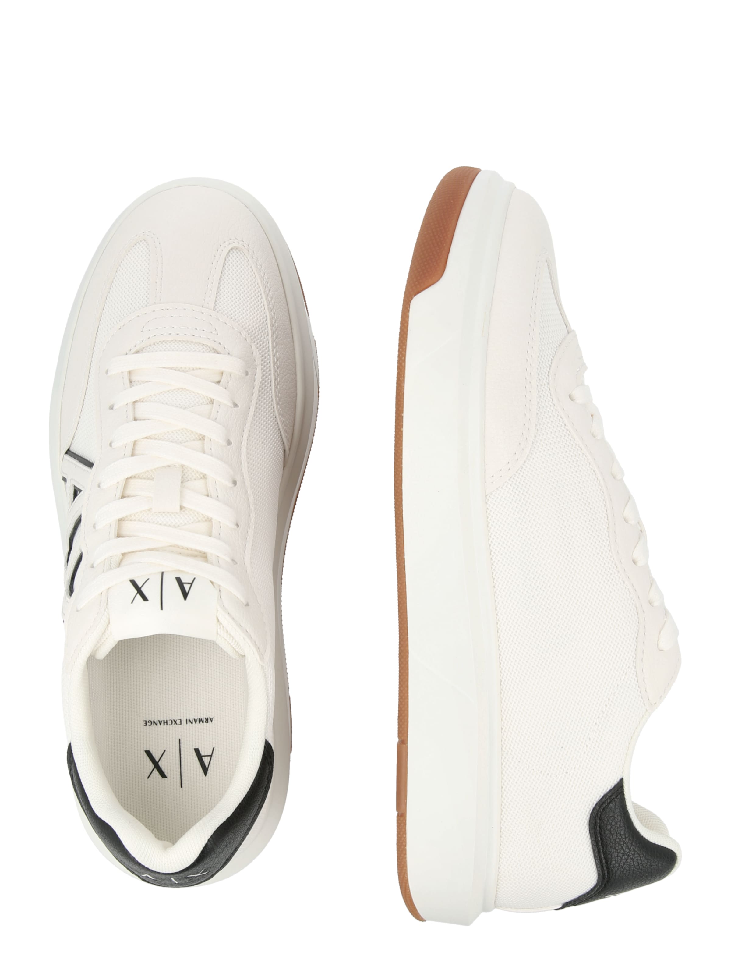 ARMANI EXCHANGE Matalavartiset tennarit 'VENICE' värissä valkoinen