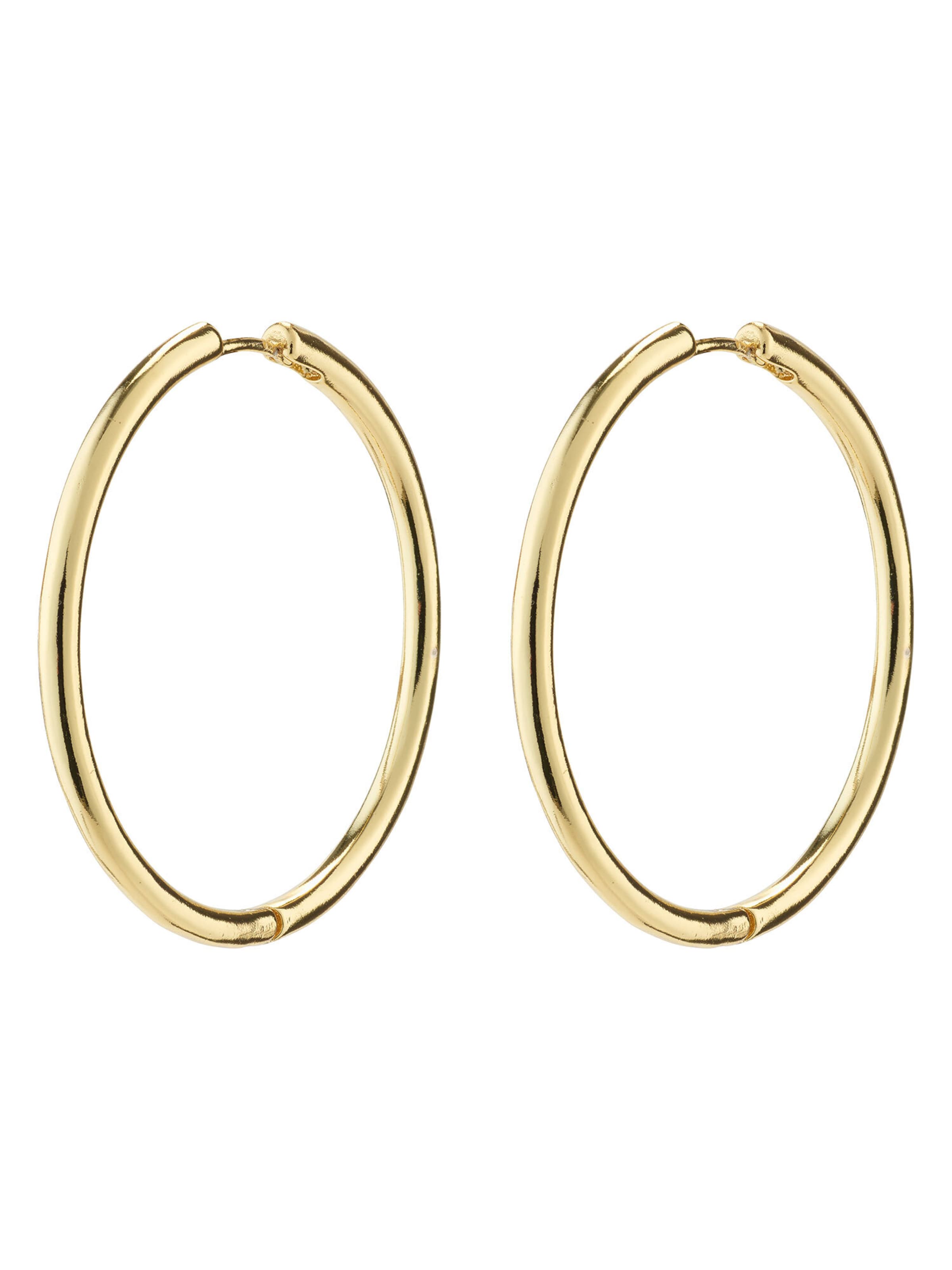 Pilgrim Náušnice 'Eanna' - Zlatá: predná strana