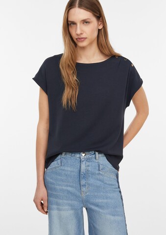 T-shirt COMMA en bleu : devant