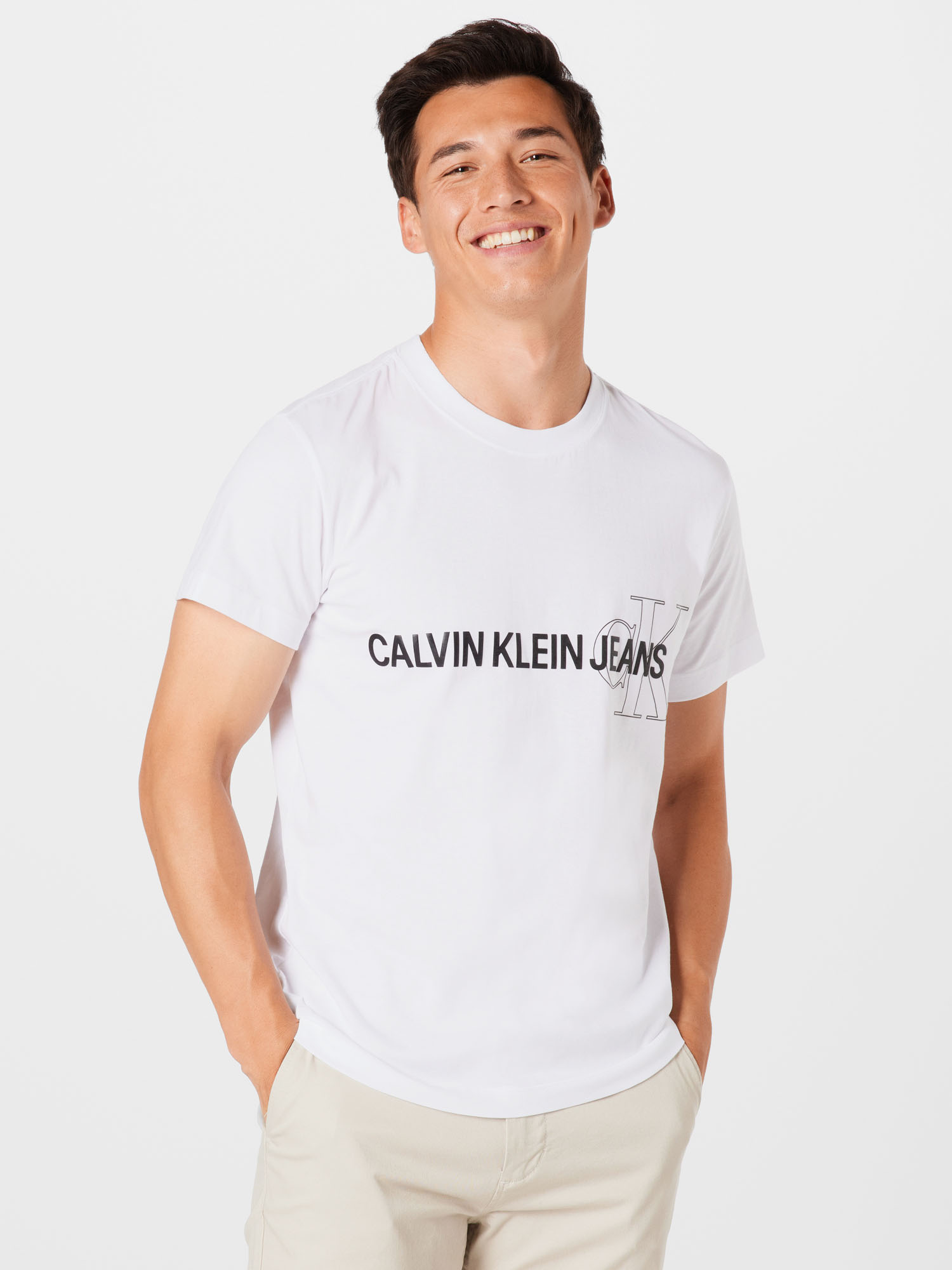 GVaR6 Più sostenibile Calvin Klein Jeans Maglietta in Bianco 