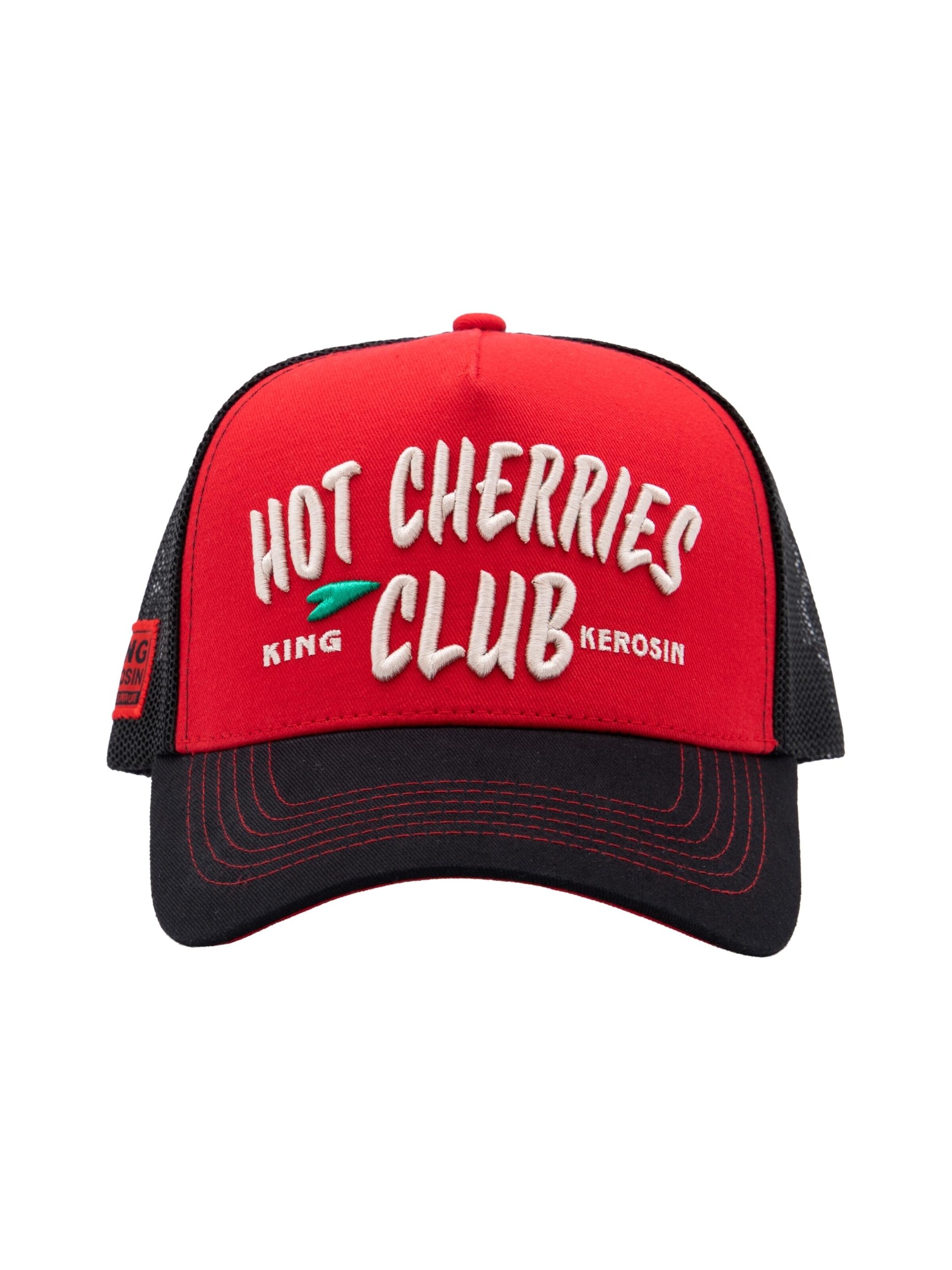 King Kerosin Cap 'Hot Cherries Club' in Red: front