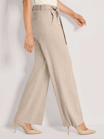 MADELEINE Wide leg Trousers in Beige