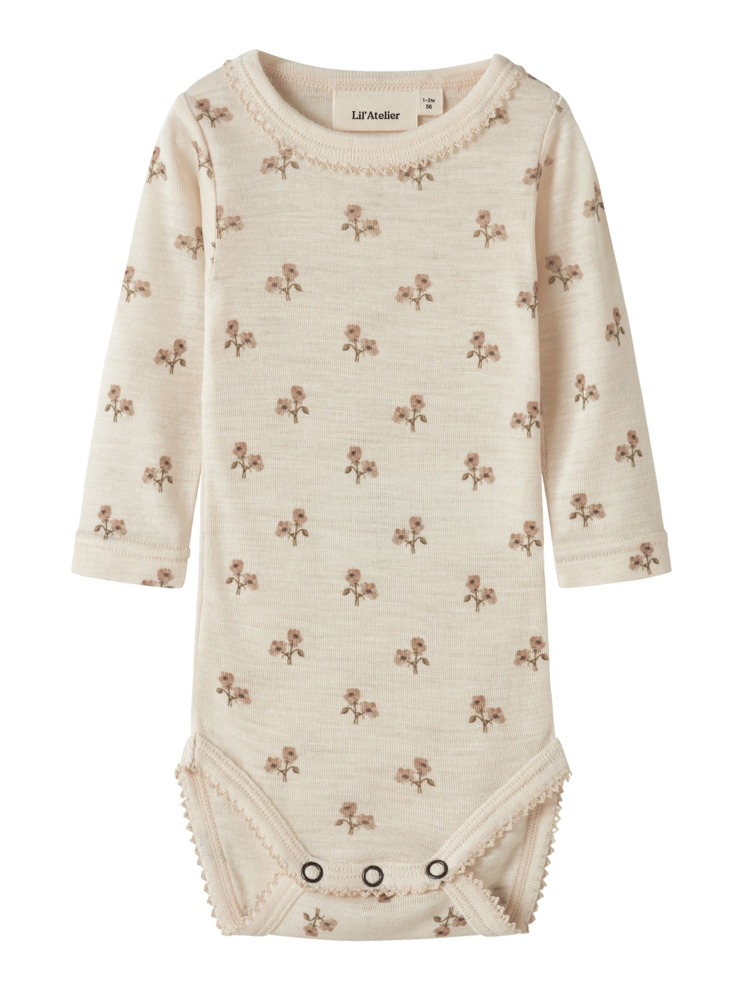 Barboteuse / body 'NBFNalu' Lil'Atelier en beige : devant
