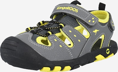 Pantofi deschiși 'Trek' KangaROOS pe galben neon / gri închis, Vizualizare produs