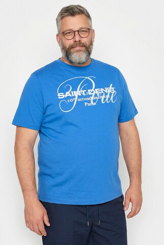 Men Plus T-Shirt in Blau: Vorderseite