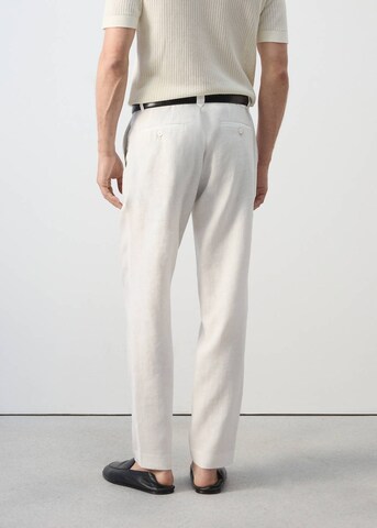 MANGO MAN Slimfit Hose 'Oyster' in Weiß