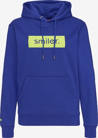 smiler. Sweatshirt 'Buddy' in Blue: front
