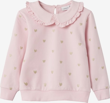 NAME IT Sweatshirt 'FLOW' in Pink: front