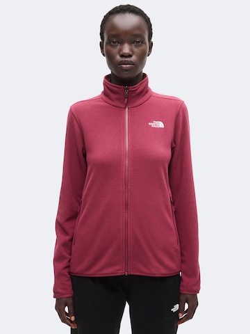 THE NORTH FACE Λειτουργική ζακέτα φλις 'GLACIER' σε κόκκινο: μπροστά