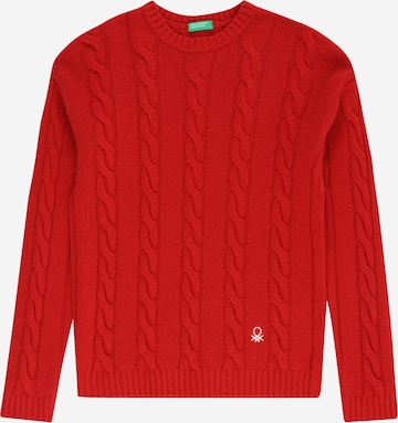 UNITED COLORS OF BENETTON Pullover i rød: forside